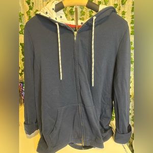 Navy Blue Tommy Hillfiger zip up hoodie